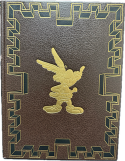Asterix Luxusausgaben in Kunstleder mit Golddruck Nr.7