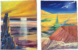 Fix & Foxi Planeten-Bilder 2er Set 