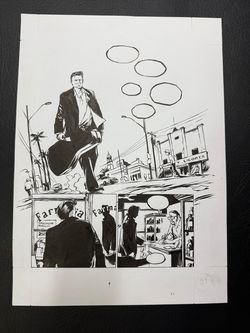 Cash  - Originalzeichnung von Reinhard Kleist aus dem Comic zum Country Sänger Johnny Cash (Motiv 3)