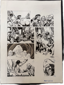 Captain Terror Originaseite aus der Feder von Josep Gual Tutusaus (Veröffentlich im Zack Heft 8 / 1976)