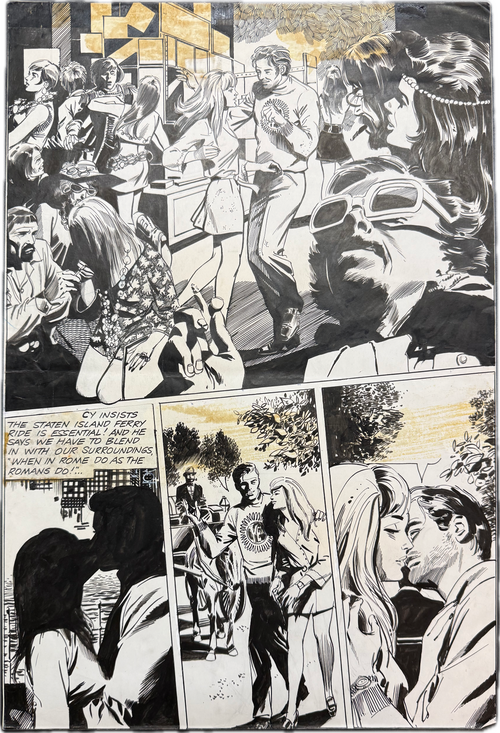 Time for Love - 3er Set Originalseiten im Originalumschlag der Charlton Comics Group