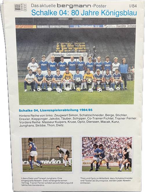 Fußball Club Schalke 04: 80 Jahre Königsblau - Das aktuelle Bergmann-Poster 