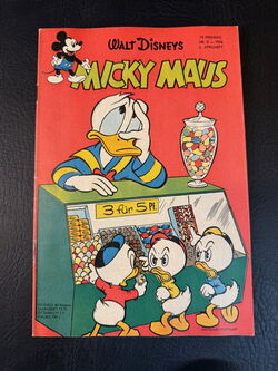 Micky Maus Jahrgang 1956 Nummer  8 (Ehapa Verlag ab 1951)