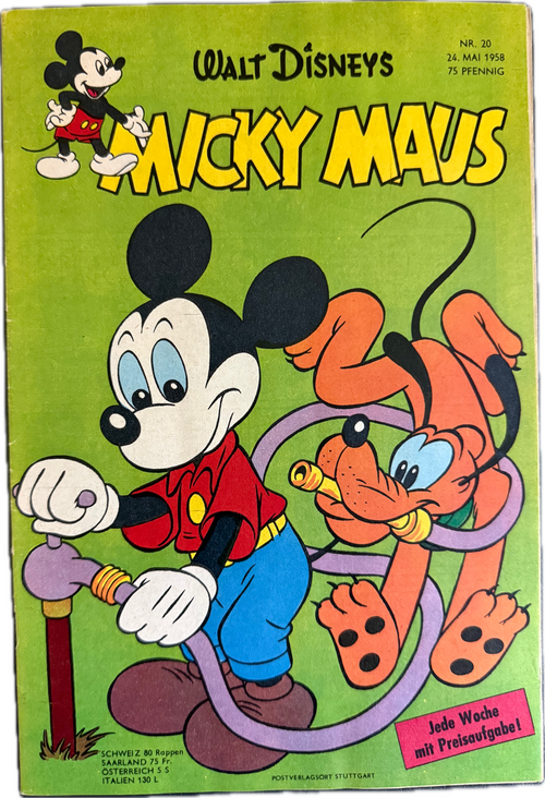 Micky Maus Jahrgang 1958 (Ehapa Verlag ab 1951) Nummer 20