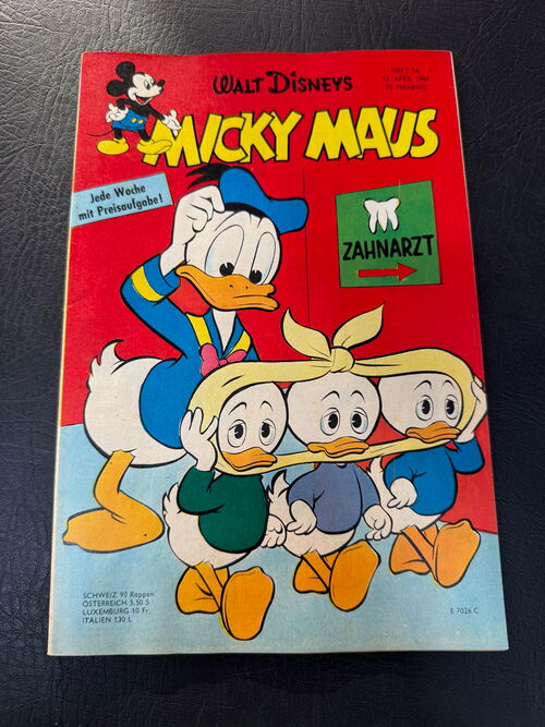 Micky Maus Jahrgang 1961 Nummer 16 (Ehapa Verlag ab 1951)