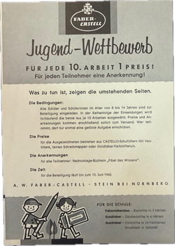 Micky Maus 1960 - Beilage Faber Castell s/w