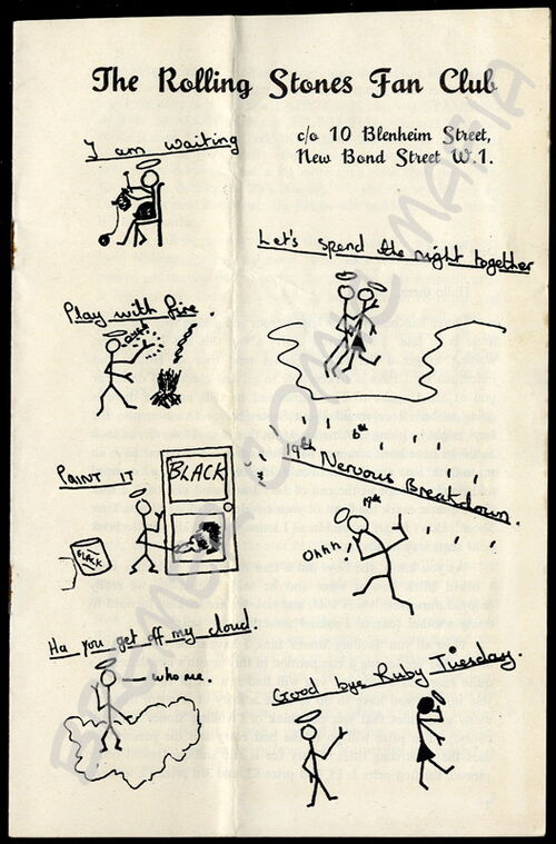 Rolling Stones  - Original-Fan-Club-Broschüre der 60er Jahre (Motiv 273)