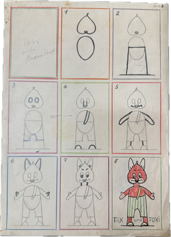 Früheste bekannte Fix & Foxi Originalzeichnung überhaupt - Seite 2 des Heftes 10 aus dem Jahr 1953