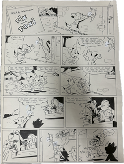 Fix und Foxi fünfseitige Originalstory aus Heft 70