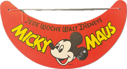 Micky Maus 1958 - Sonnenblenden Beilage mit grauen Gummi aus Heft 31