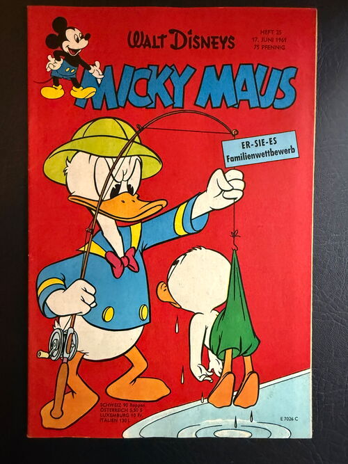 Micky Maus Jahrgang 1961 (Ehapa Verlag ab 1951) Nummer 25