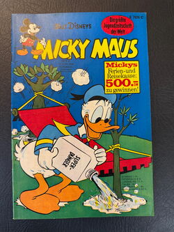 Micky Maus Jahrgang 1968 (Ehapa Verlag ab 1951) Nummer 25 mit Klappseiten