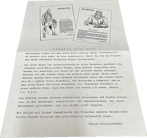 Prinz Eisenherz - Werbezettel (A4) Sammeln Sie mit!