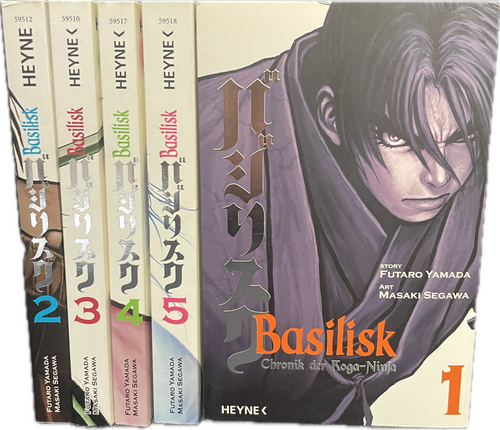 Basilisk Chronik der Roga-Ninja 1-5 komplett