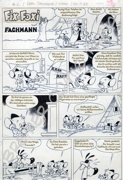 Fix und Foxi original Art. Komplette 6seitige Geschichte aus dem Heft 479