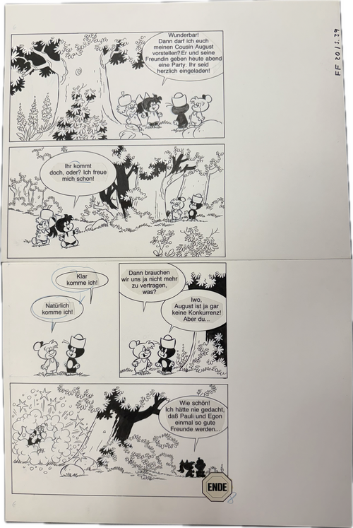 Fix und Foxi Originalseite mit Pauli (1976-Seite 39)