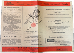 Micky Maus 1959 -  Beilage (regional) aus Heft 4