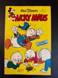 Micky Maus Jahrgang 1961 (Ehapa Verlag ab 1951) Nummer 34