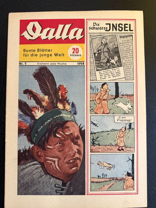 Dalla (Waso Verlag ab 1953) 1954 Heft: 5 mit Tim und Struppi Cover