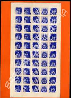 Rolling Stones  - Original-„Briefmarkenbogen" der 60er Jahre (Motiv 286)