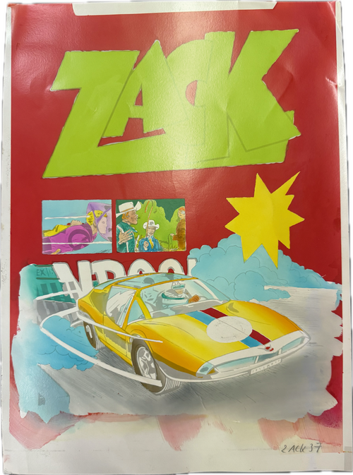 Zack Titelbildzeichnung zu Heft 37 von 1972 (Koralle Verlag)
