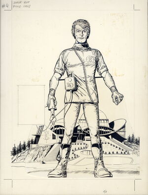 Luc Orient Original Titelbildzeichnung von Eddy Paape