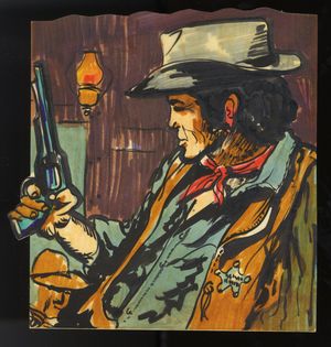 Leutnant Blueberry - L'homme à l'étoile d'argent (dessin original de couverture)