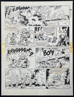 Mischa „Jagd nach dem Laser“ Originalseite 28 aus Fix und Foxi 22.Jahrgang Heft 51