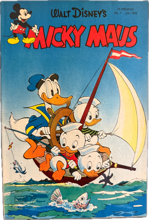 Micky Maus Jahrgang 1953 Nummer  7 (Ehapa Verlag ab 1951)