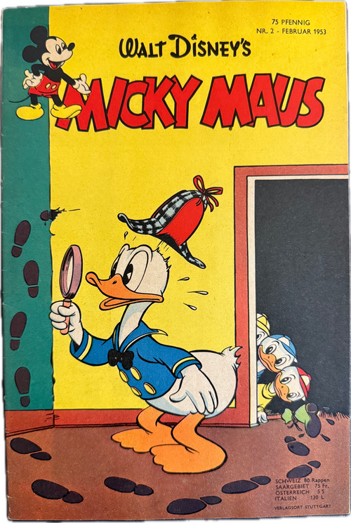 Micky Maus Jahrgang 1953 Nummer  2 (Ehapa Verlag ab 1951)