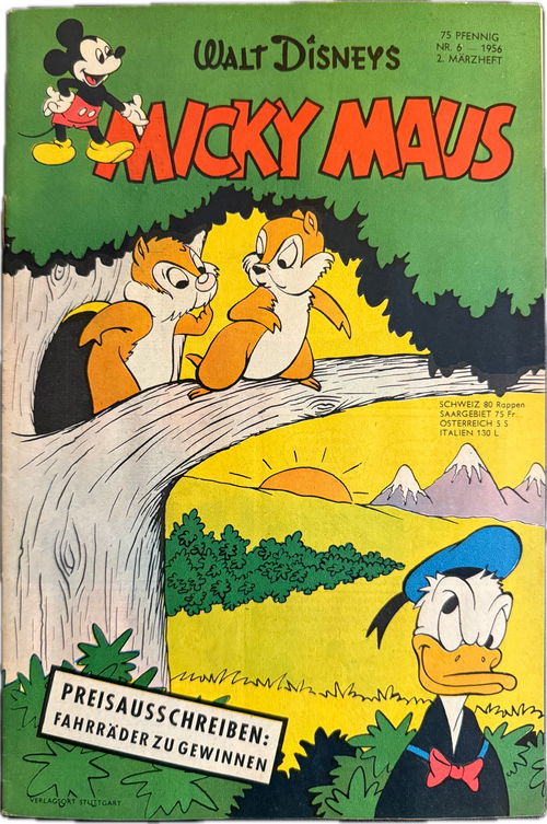 Micky Maus Jahrgang 1956 Nummer  6 (Ehapa Verlag ab 1951)