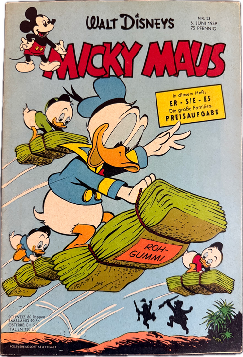 Micky Maus Jahrgang 1959(Ehapa Verlag ab 1951) Nummer 23