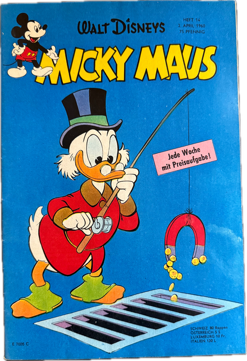 Micky Maus Jahrgang 1960 (Ehapa Verlag ab 1951) Nummer 14