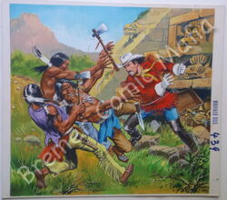 Buffalo Bill Originaltitelbildzeichnung zu Heft 439