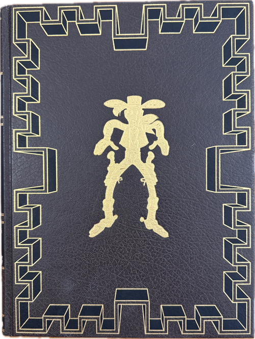 Lucky Luke Luxusausgabe in braunen Kunstleder gebunden