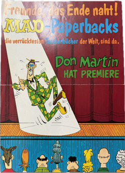 MAD Taschenbuch Ankündigungsplakat Don Martin Motiv zur Nummer 1