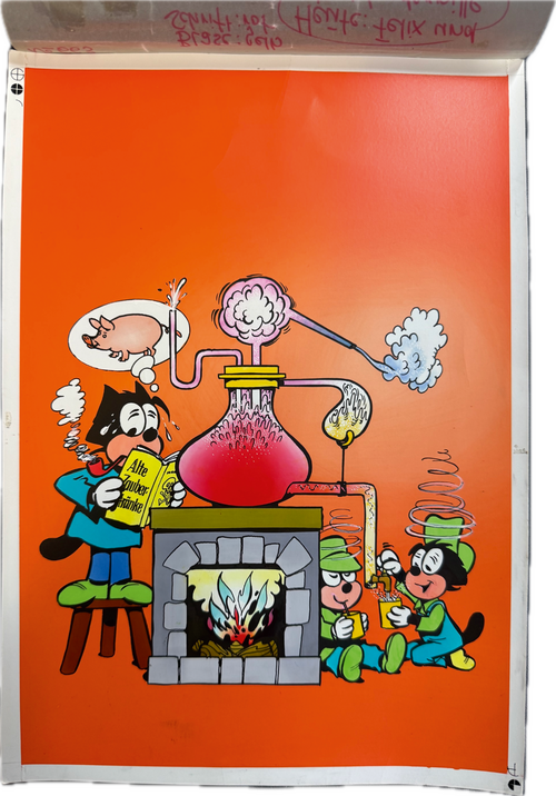 Felix Zeichner Heinz Fechner (1920-2004) - Comicoriginalandruckbogen des Felix Titelbildes von Heft 663 (Bastei Verlag)