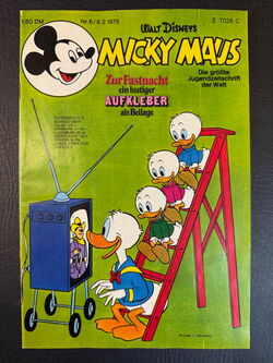 Micky Maus Jahrgang 1975 (Ehapa Verlag ab 1951) Nummer  6