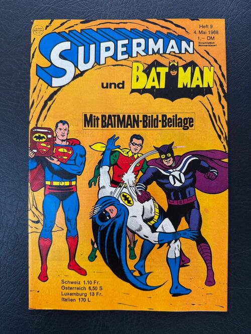 Superman 1968 - (Ehapa, ab 1966) Nummer  9 mit Beilage