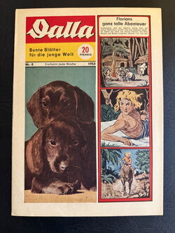 Dalla (Waso Verlag ab 1953) 1954 Heft: 8 mit Tim und Struppi Cover