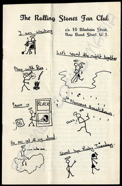 Rolling Stones  - Original-Fan-Club-Broschüre der 60er Jahre (Motiv 273)