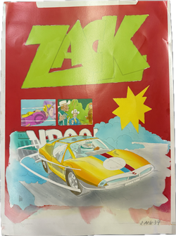 Zack Titelbildzeichnung zu Heft 37 von 1972 (Koralle Verlag)