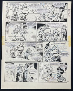 Mischa „Jagd nach dem Laser“ Originalseite 23 aus Fix und Foxi 22.Jahrgang Heft 51