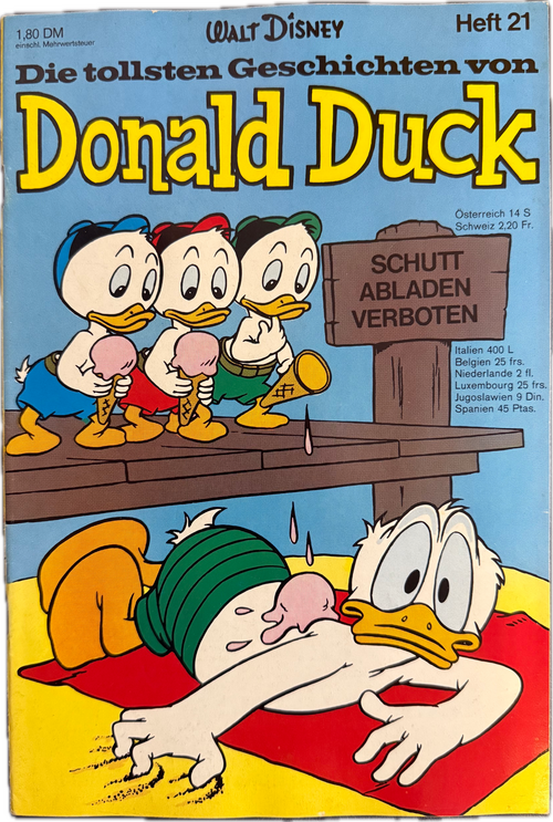 Tollsten Geschichten von Donald Duck (Ehapa ab 1965) Nummer 21