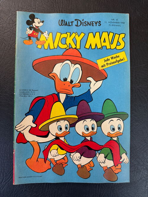 Micky Maus Jahrgang 1958 Nummer 45 (Ehapa Verlag ab 1951)