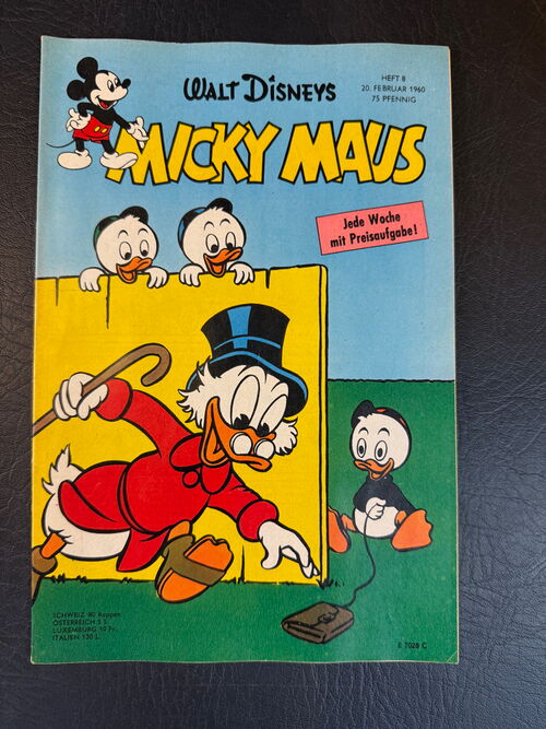 Micky Maus Jahrgang 1960 (Ehapa Verlag ab 1951) Nummer  8