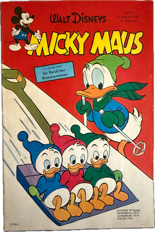 Micky Maus Jahrgang 1962 Nummer 1 (Ehapa Verlag ab 1951)
