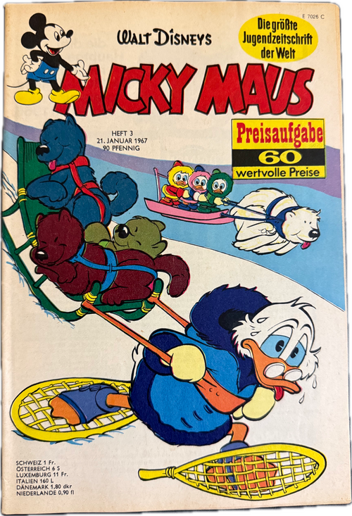 Micky Maus Jahrgang 1967 (Ehapa Verlag ab 1951) Nummer 3