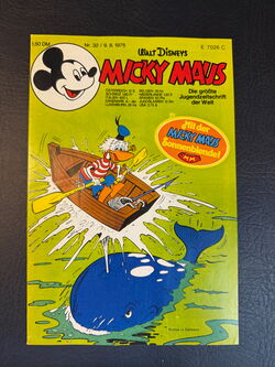 Micky Maus Jahrgang 1975 (Ehapa Verlag ab 1951) Nummer 32 mit loser Sonnenblende