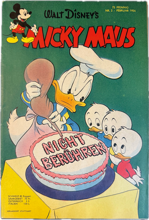 Micky Maus Jahrgang 1954 Nummer  2 (Ehapa Verlag ab 1951)